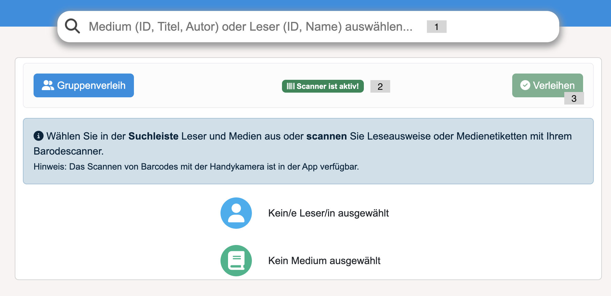 Medien verleihen